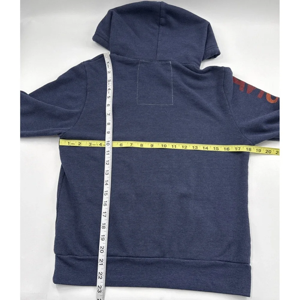 Aviator Nation Relaxed Pullover Hoodie Small Navy Blue - Picture 5 of 5